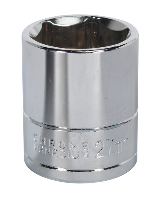 Sealey 27mm WallDrive Standard Length Chrome Socket 1/2"Sq Drive S0663