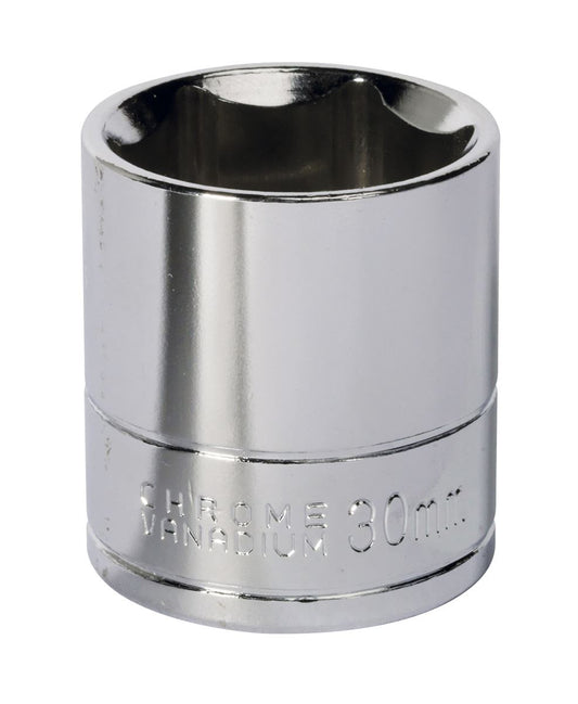 Sealey 30mm WallDrive Standard Length Chrome Socket 1/2"Sq Drive S0664