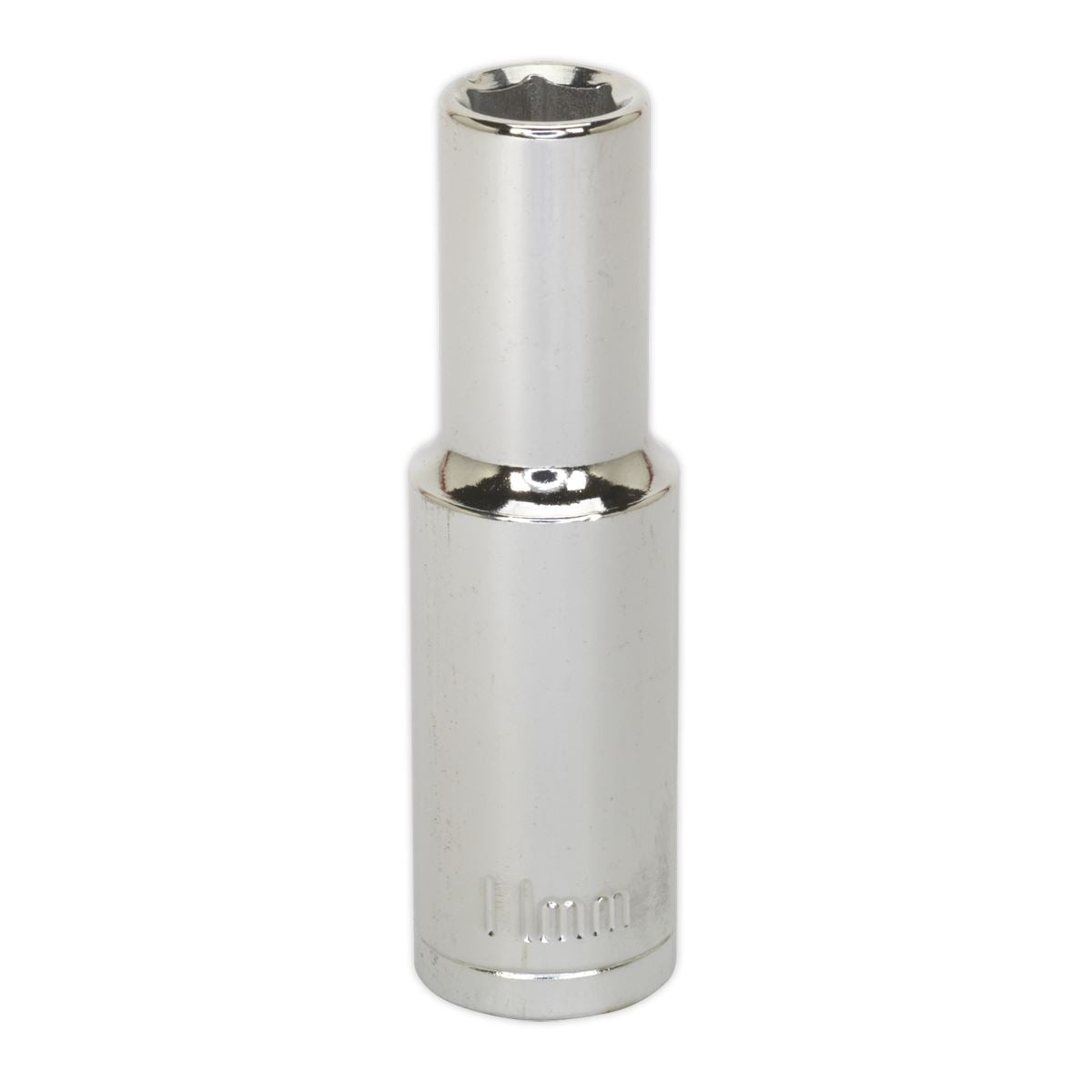Sealey 11mm Deep Metric WallDrive Socket 1/2"Sq Drive Chrome S0667