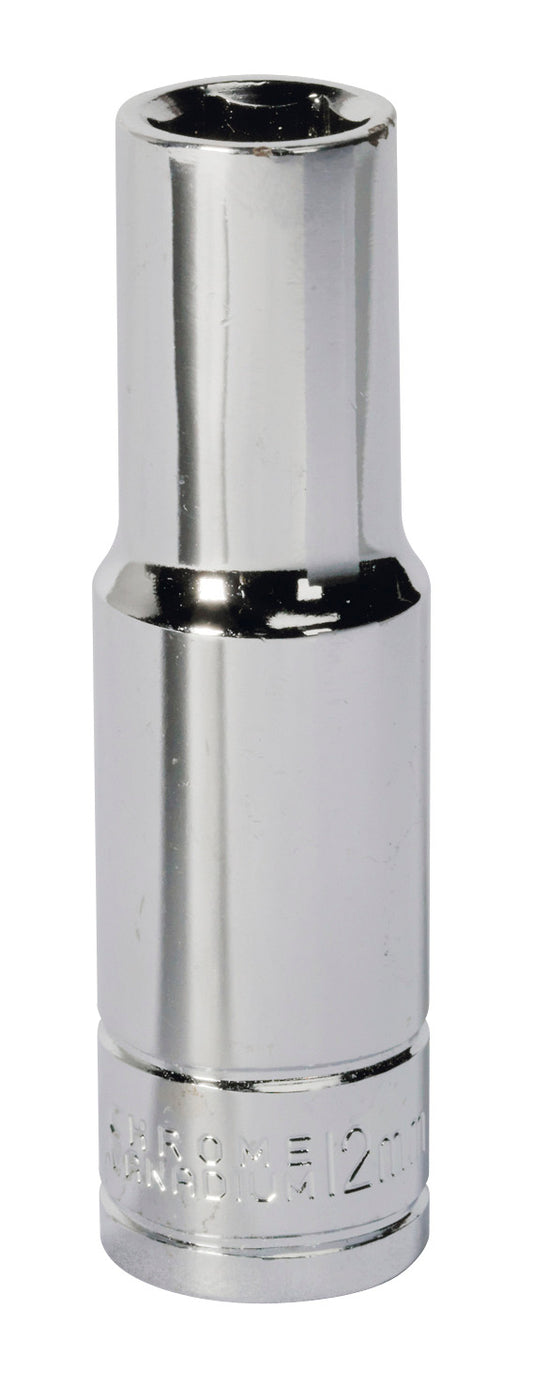 Sealey 12mm Deep Metric WallDrive Socket 1/2"Sq Drive Chrome S0668