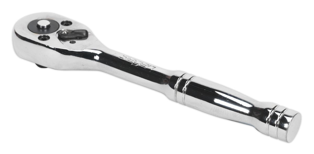 Sealey 1/4"Sq Drive Ratchet Wrench Pear Head Flip Reverse 45 Tooth S0704