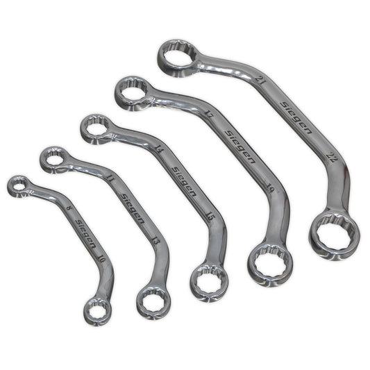 Sealey Obstruction Spanner Set 5pc Metric S0716