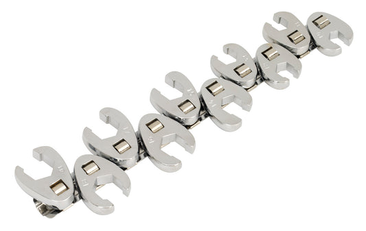 Sealey Crow's Foot Wrench Set 10pc Flare Nut 3/8"Sq Drive Metric S0845