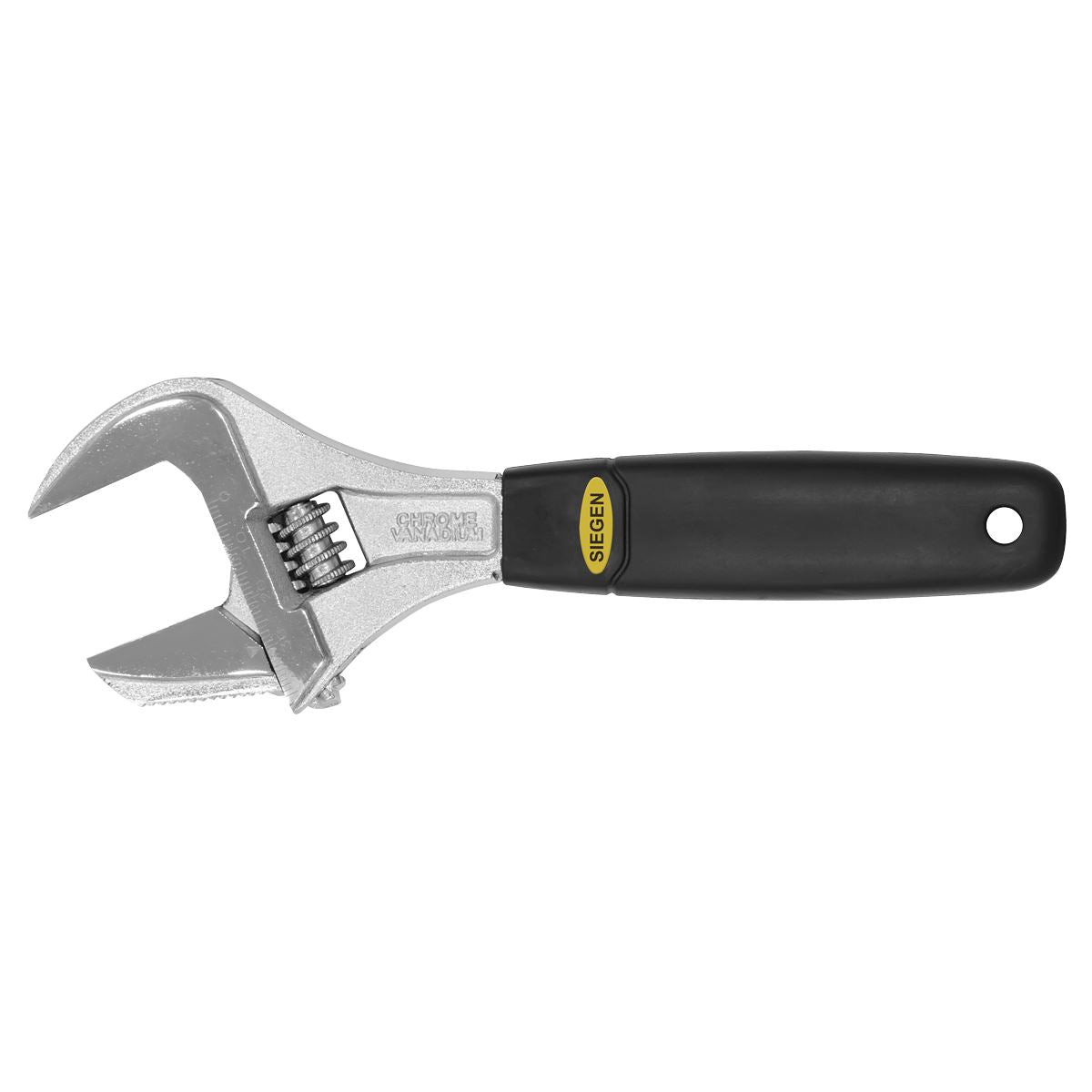 Sealey Adjustable Wrench With 40mm Extra Wide Jaw Capacity 200mm S0854