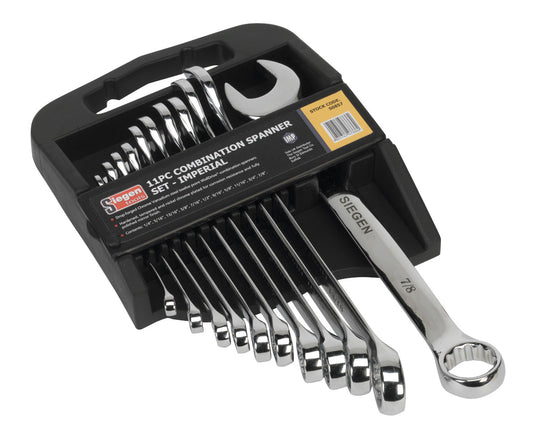 Sealey Combination Spanner Set 11pc Imperial S0857