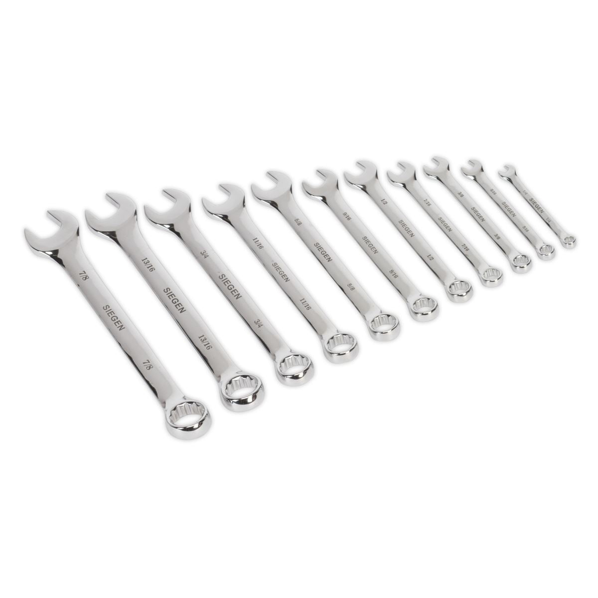 Sealey Combination Spanner Set 11pc Imperial S0857