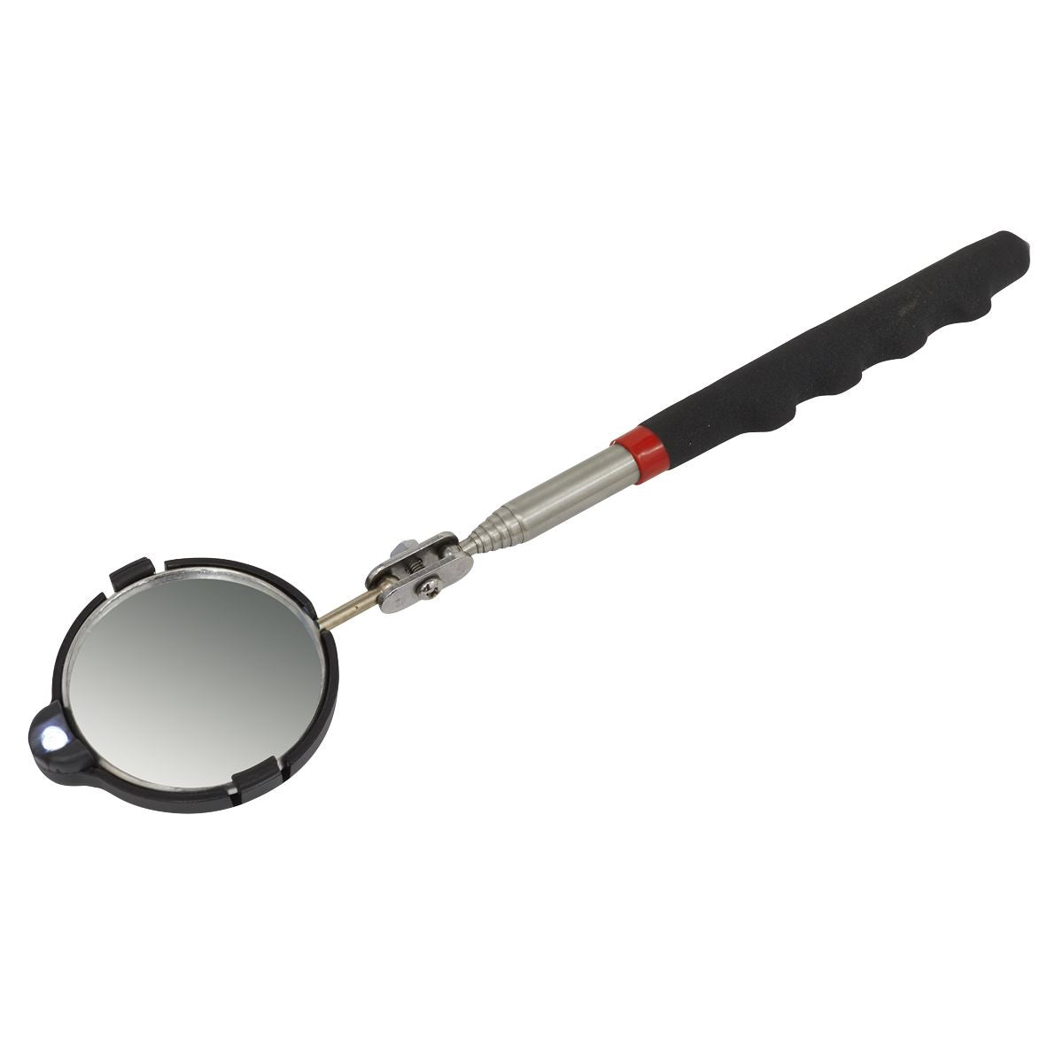 Sealey Telescopic Inspection Mirror �75mm with LED S0947