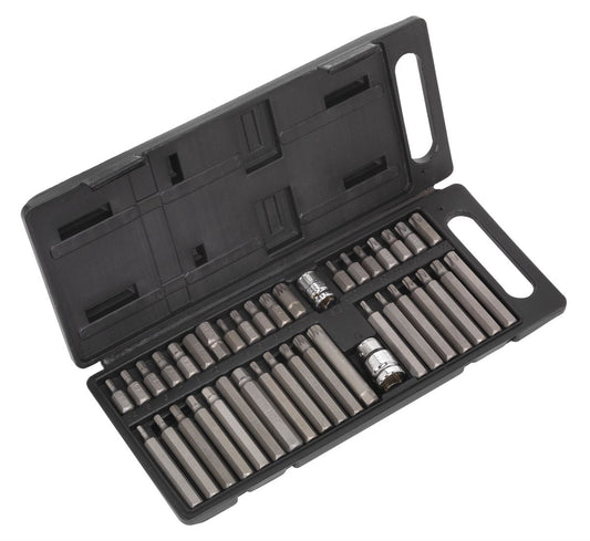 Sealey TRX-Star/Hex/Spline Bit Set 40pc 3/8" & 1/2"Sq Drive S0982