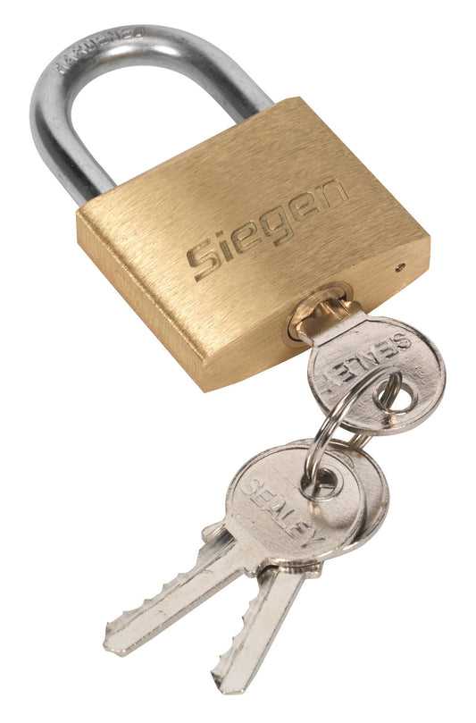 Sealey Brass Body Padlock with Brass Cylinder 40mm S0987
