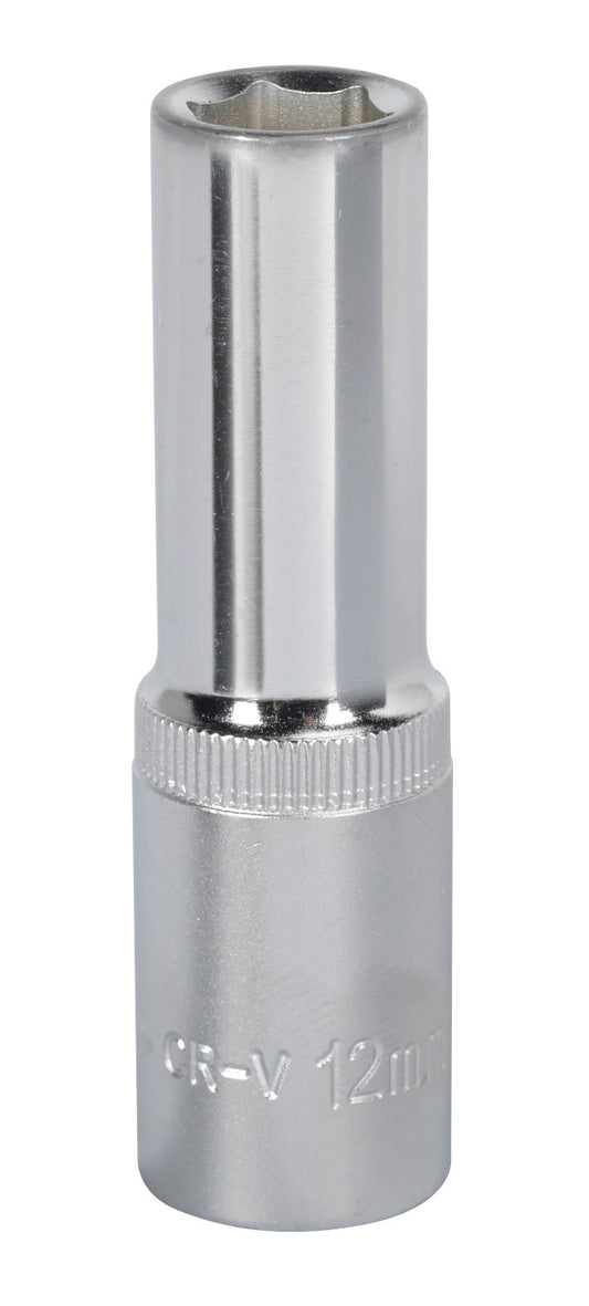 Sealey 12mm Deep Metric WallDrive Socket 1/2"Sq Drive Chrome S1212D