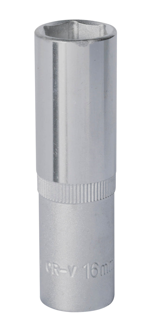 Sealey 16mm Deep Metric WallDrive Socket 1/2"Sq Drive Chrome S1216D