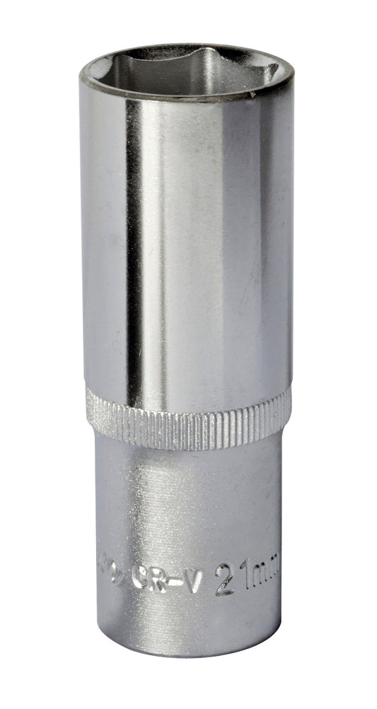 Sealey 21mm Deep Metric WallDrive Socket 1/2"Sq Drive Chrome S1221D