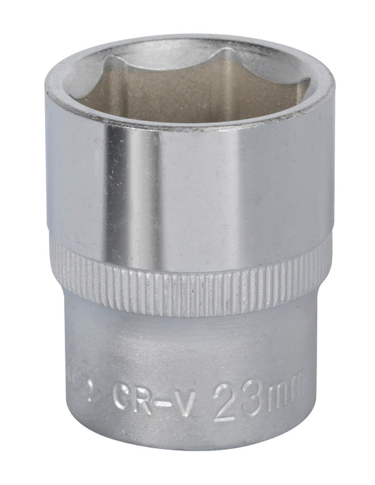 Sealey 23mm WallDrive Standard Length Chrome Socket 1/2"Sq Drive S1223