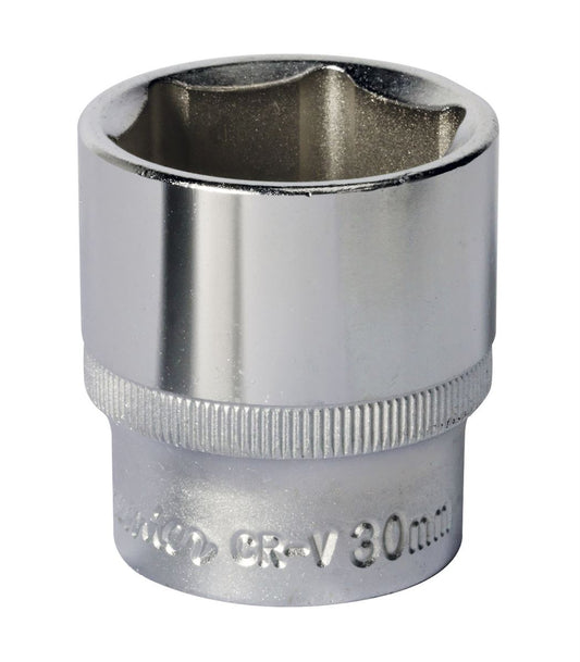 Sealey 30mm WallDrive Standard Length Chrome Socket 1/2"Sq Drive S1230