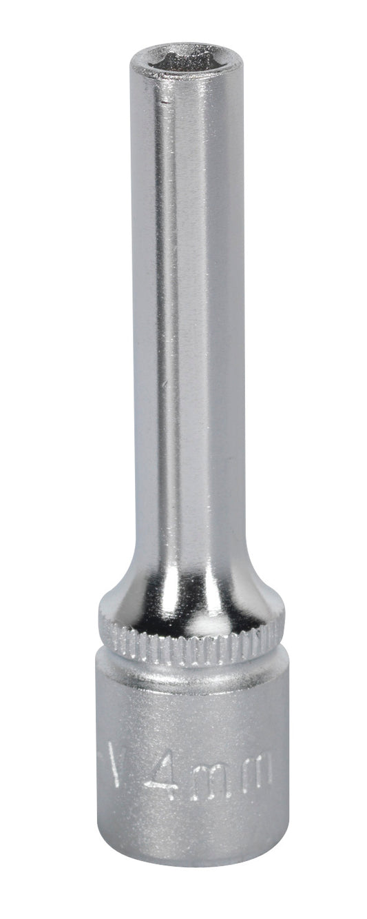 Sealey Metric Socket 4mm Deep 1/4"Sq Drive WallDrive S1404D