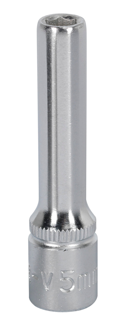Sealey Metric Socket 5mm Deep 1/4"Sq Drive WallDrive S1405D