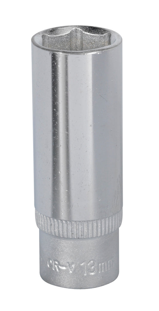 Sealey Metric Socket 13mm Deep 1/4"Sq Drive WallDrive S1413D