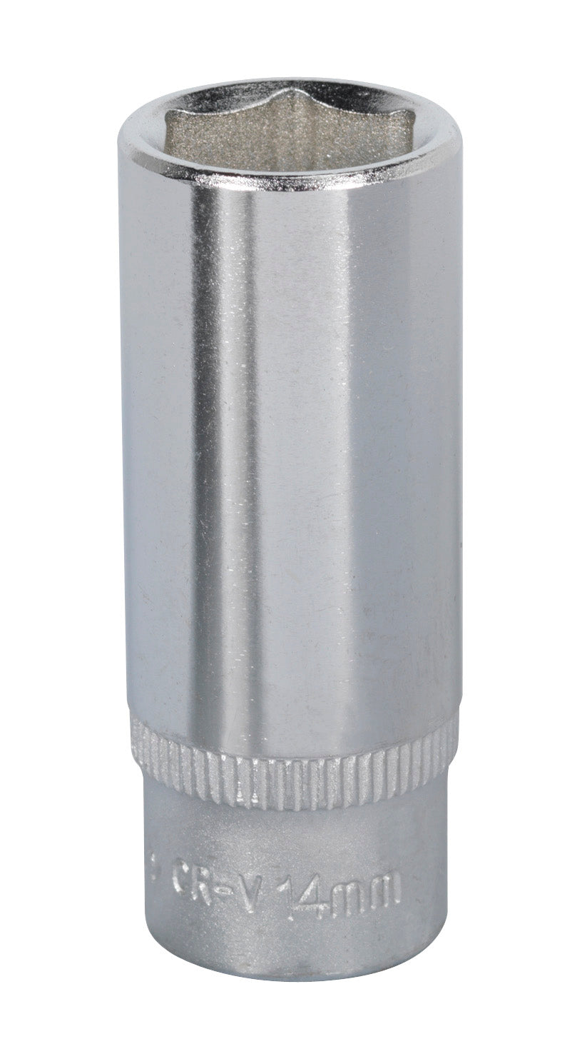 Sealey Metric Socket 14mm Deep 1/4"Sq Drive WallDrive S1414D