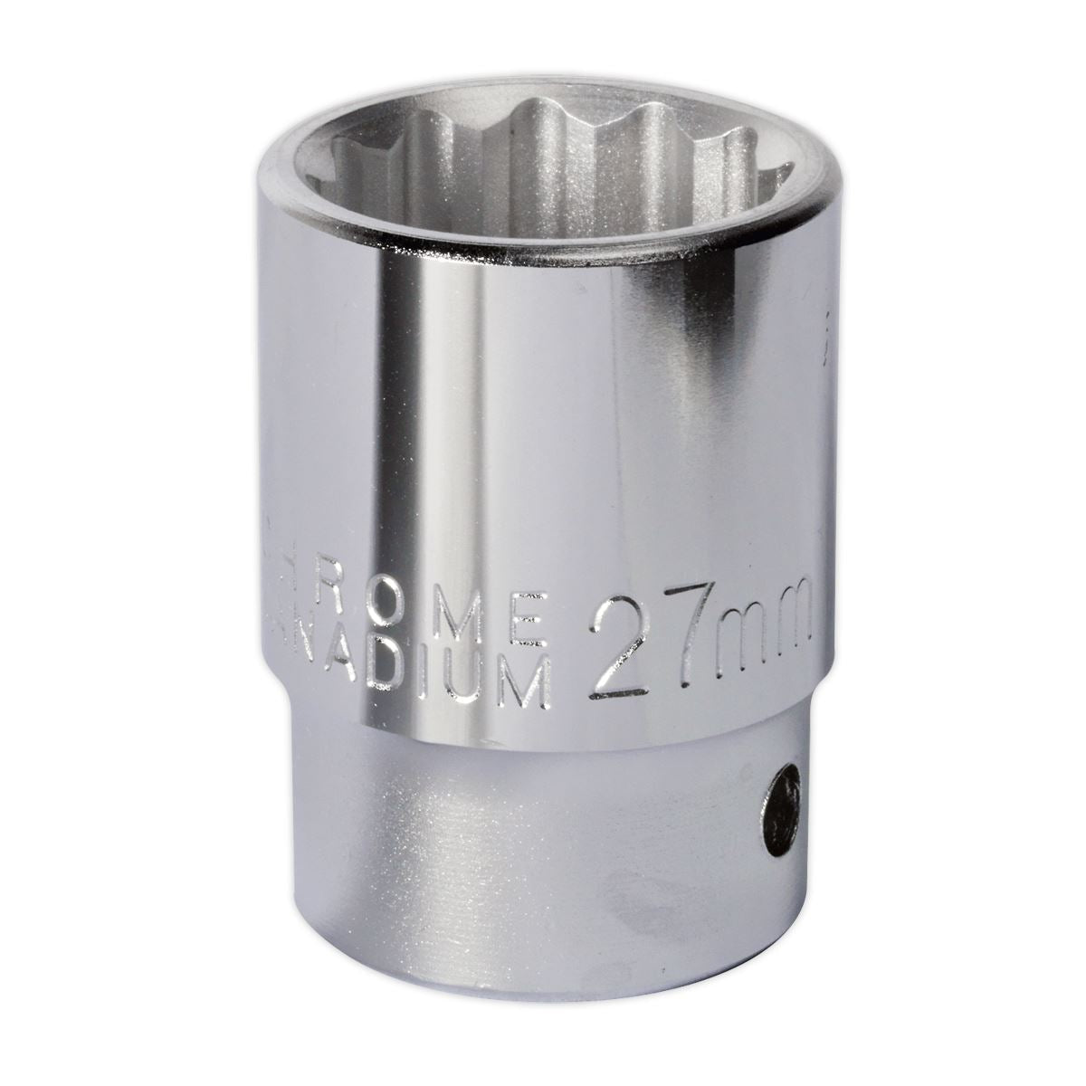 Sealey 27mm 3/4"Sq Drive Standard WallDrive Socket 12pt Chrome S34/27