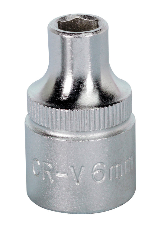 Sealey 3/8"Sq Drive Socket 6mm WallDrive Chrome Standard Length S3806
