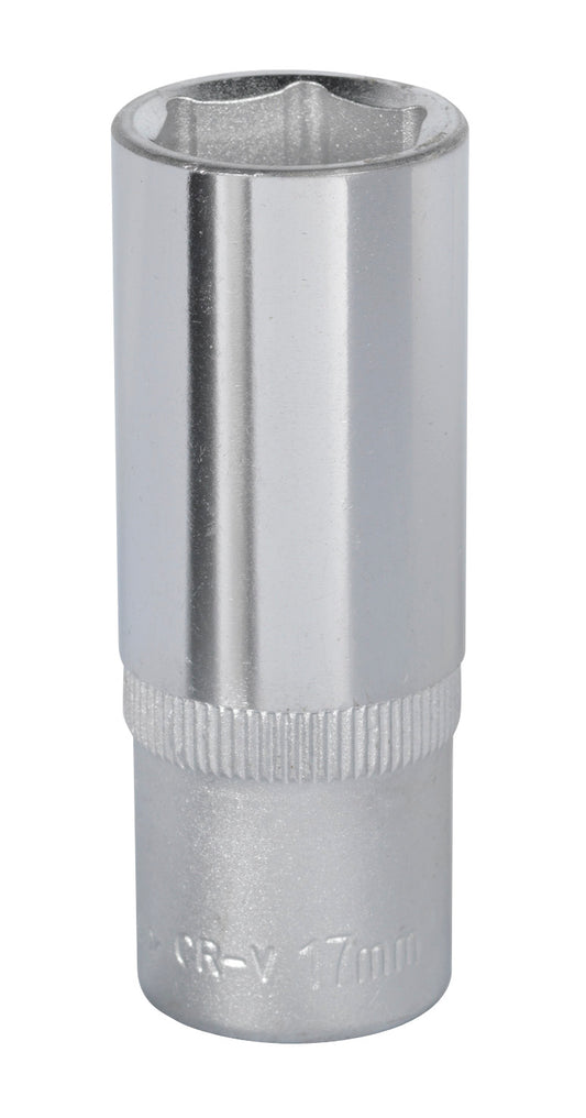 Sealey 17mm Deep 3/8"Sq Drive WallDrive Socket Chrome  Hardened Tempered S3817D