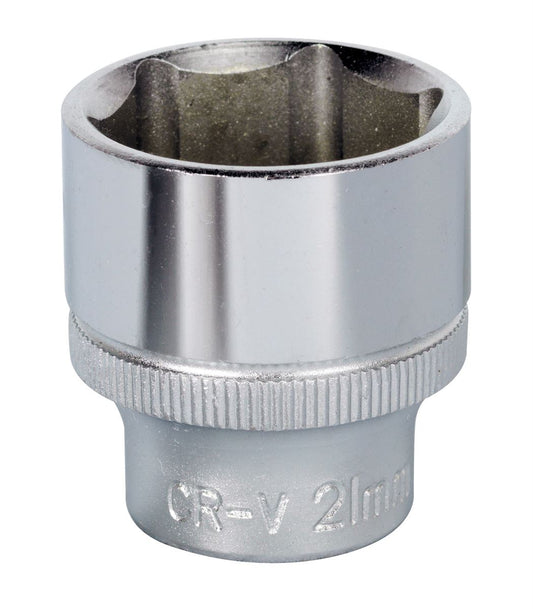 Sealey 3/8"Sq Drive Socket 21mm WallDrive Chrome Standard Length S3821