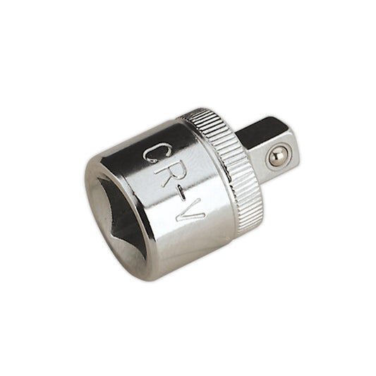 Sealey Adaptor 3/8"Sq Drive Female to 1/4"Sq Drive Male Chrome Plated S38F-14M