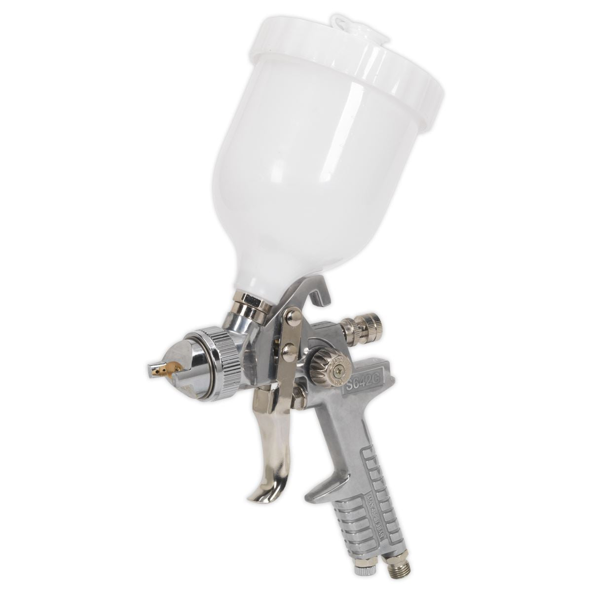 Sealey Siegen Spray Gun Gravity Feed 1.8mm Set-Up General Purpose S642G