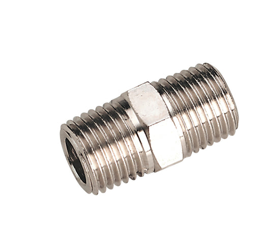 Sealey Double Male to Male Union 1/4"BSPT to 1/4"BSPT SA1/1414