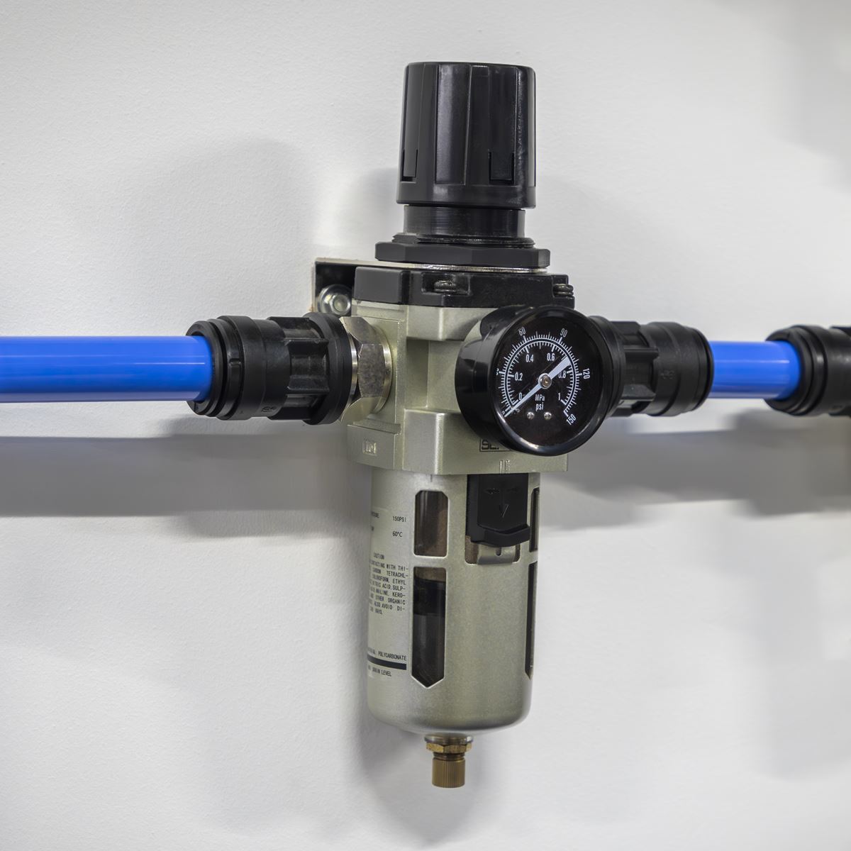 Sealey Air Filter Regulator Auto Drain Max Airflow 140cfm SA206FRAD