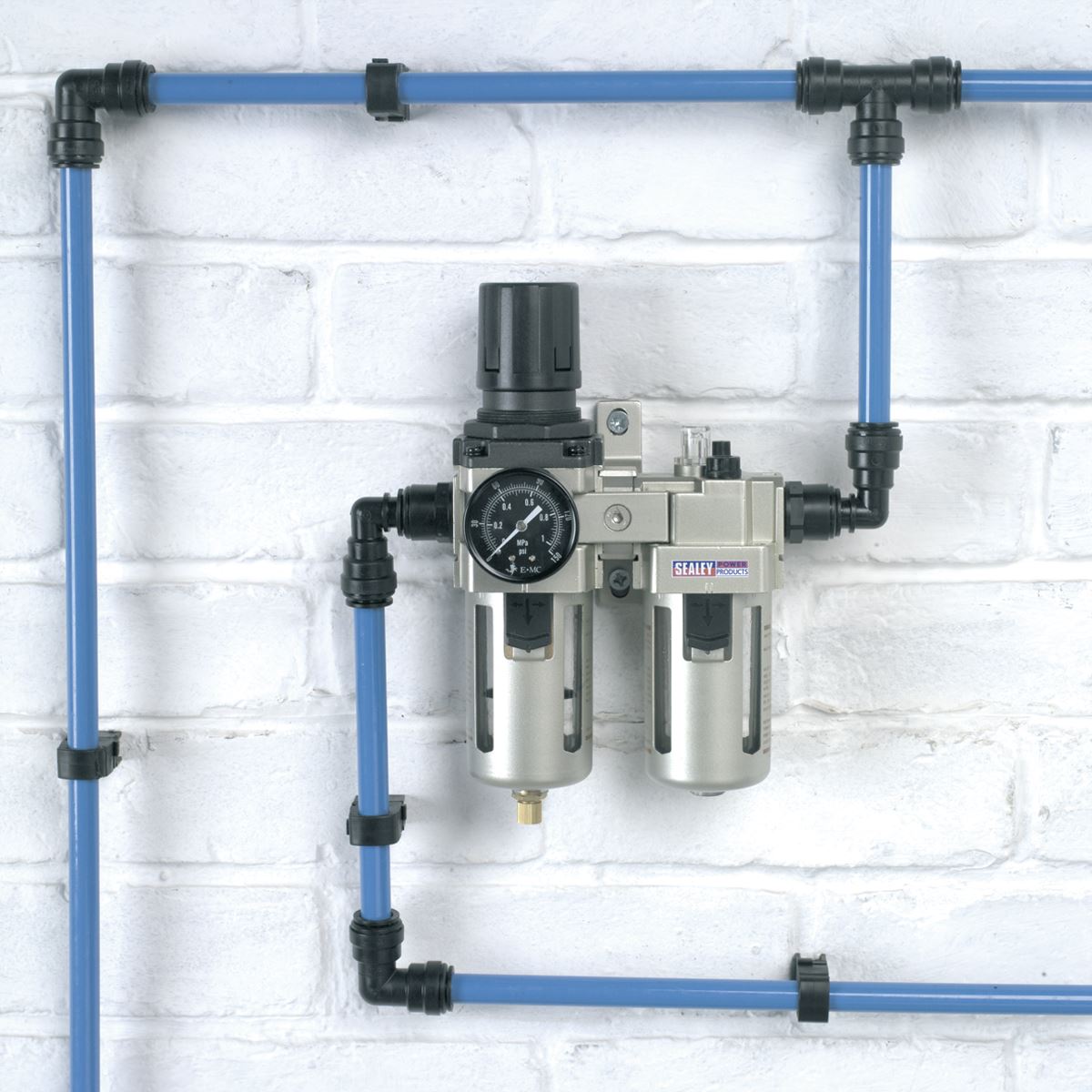 Sealey Air Filter Regulator Lubricator Max Airflow 105cfm SA206