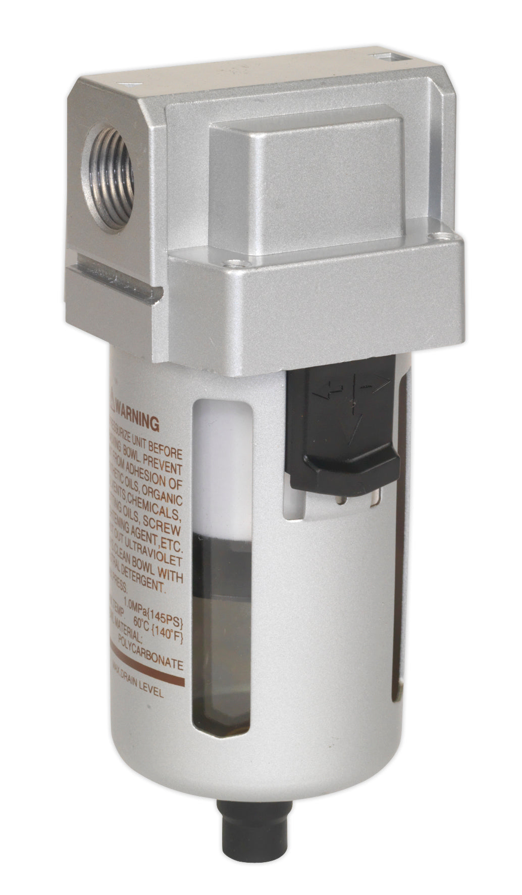 Sealey Air Filter High Flow Maximum Airflow 135cfm Inlet Size 1/2"BSP SA4001F