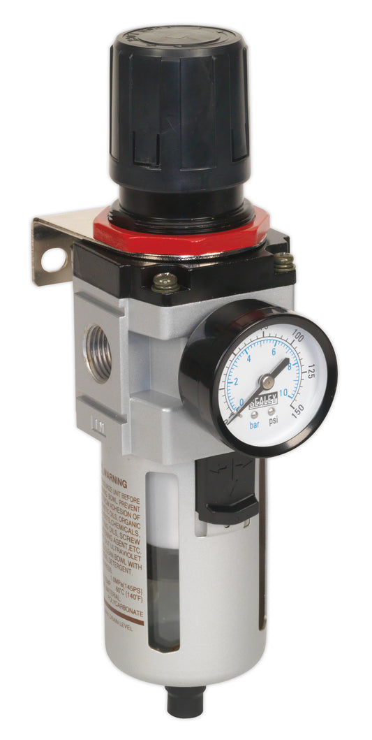Sealey Air Filter Regulator High Flow Maximum Airflow 135cfm SA4001FR