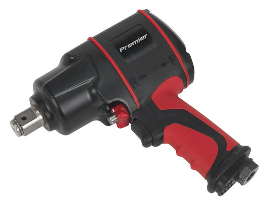Sealey Air Impact Wrench 3/4"D Compact Twin Hammer Torque 1400lb.ft SA6004