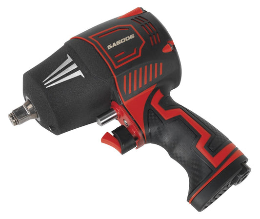 Sealey Composite Air Impact Wrench 1/2"D Twin Hammer 1050lb.ft 1428Nm SA6006