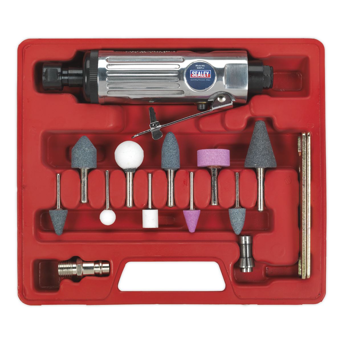 Sealey Air Die Grinder Kit 16pc SA67