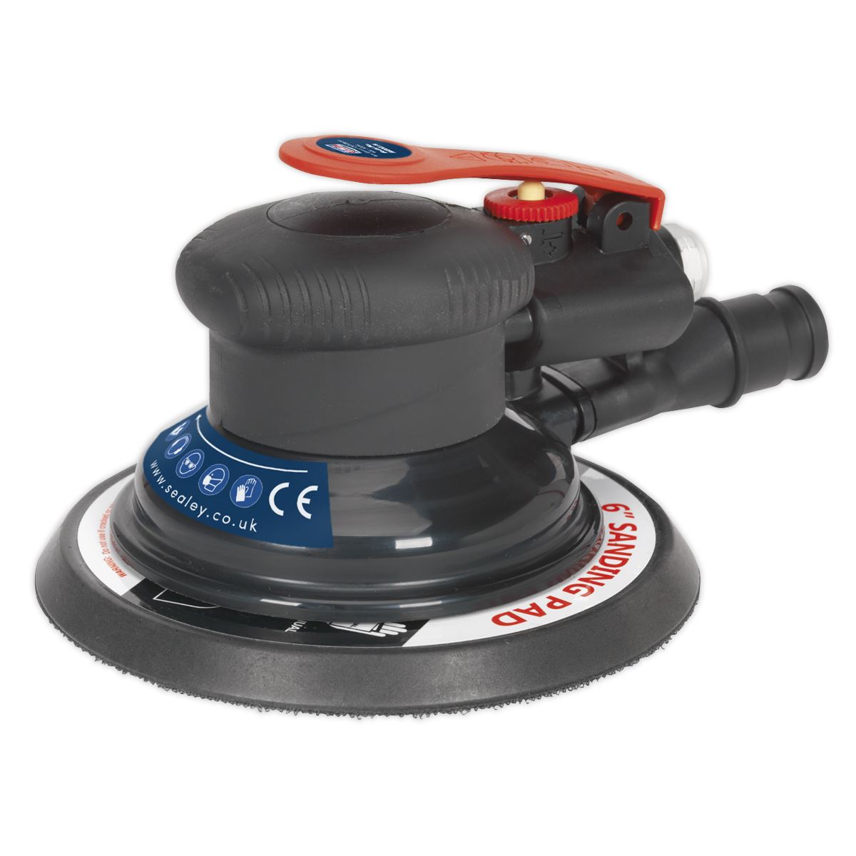 Sealey Air Palm Orbital Sander �150mm Dust-Free SA801