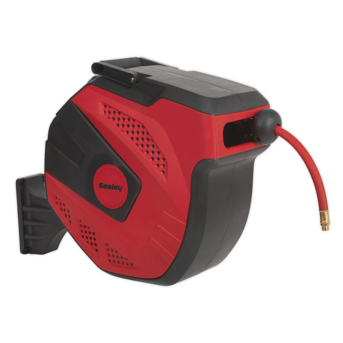 Sealey Air Hose Reel Auto Rewind Control 15 Metre 10mm ID  Rubber Hose SA822