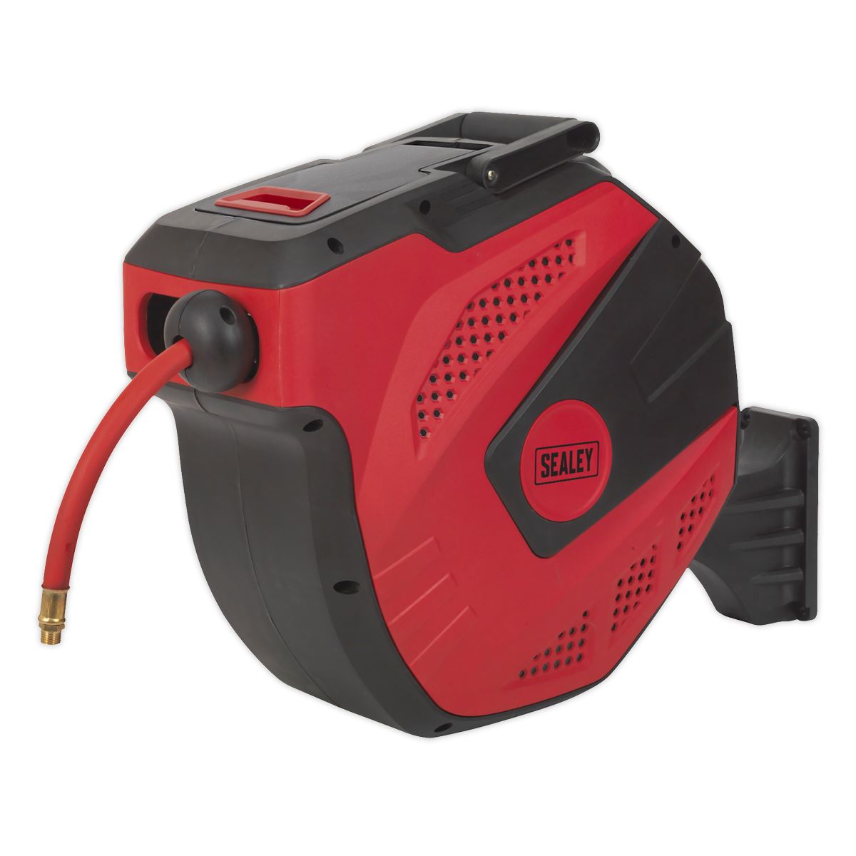 Sealey Air Hose Reel Auto Rewind Control 20 Metre 10mm ID  Rubber Hose SA823