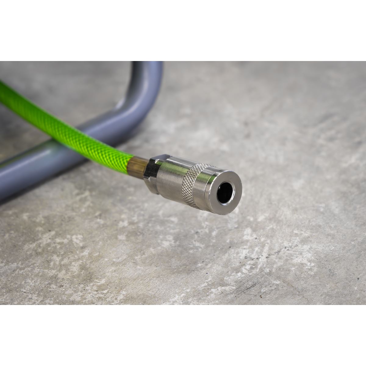 Sealey 20m Portable Manual Air Hose Reel 6mm ID Max 300psi Braided PVC SA825