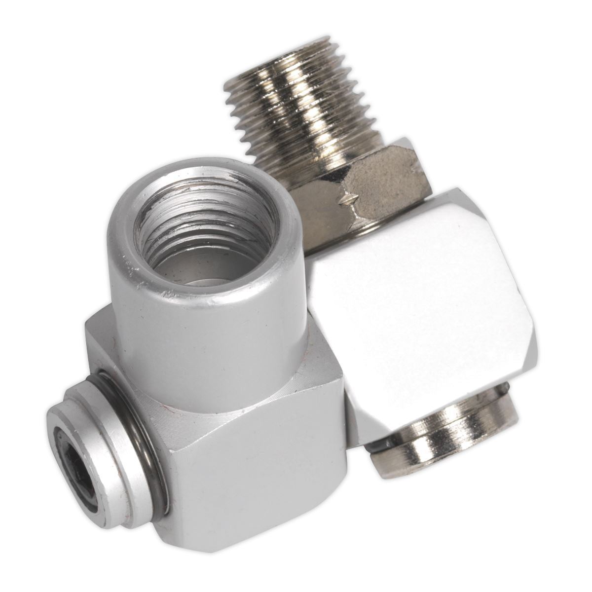 Sealey Z Swivel Air Hose Connector 1/4"BSP Fits Air Tools Stops Tangling SA902