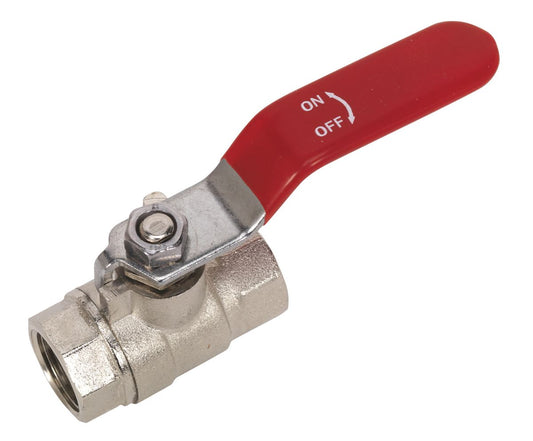 Sealey Lever Ball Valve Female 3/8"BSP x 3/8"BSP SA907