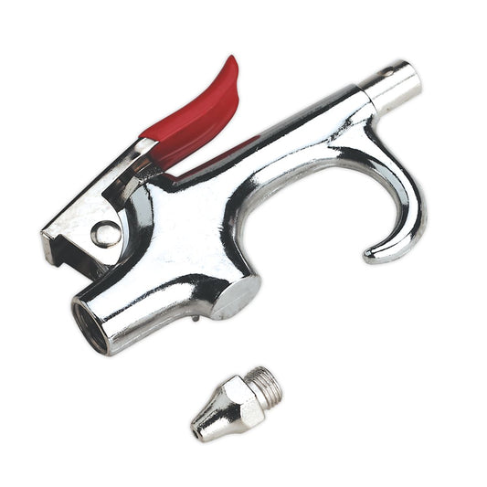 Sealey Air Blow Gun Palm Type With 1/4"BSP Air Inlet & Safety Nozzle SA913