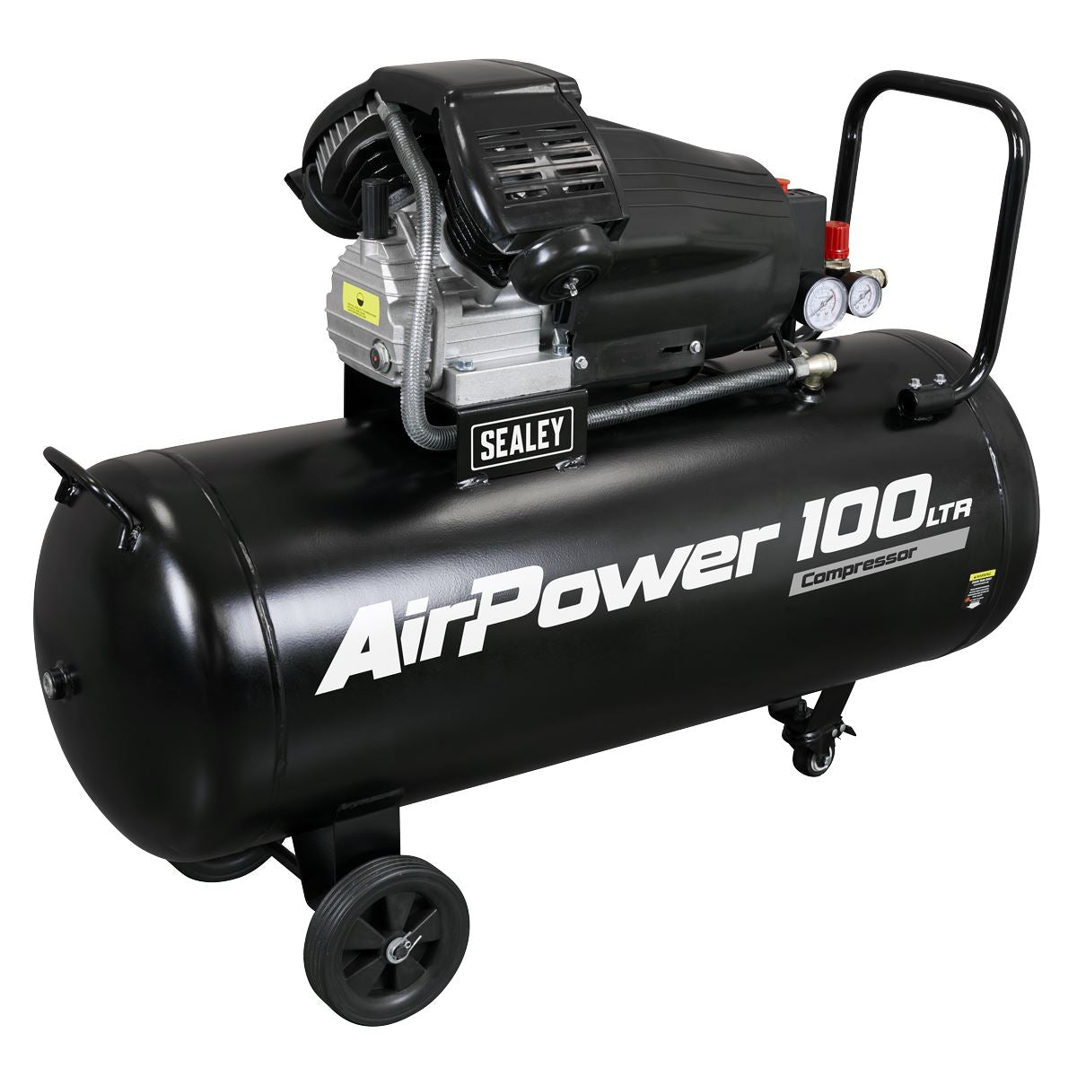 Sealey 100L V-Twin Direct Drive Air Compressor 3hp 230V 13A Portable SAC10030VA