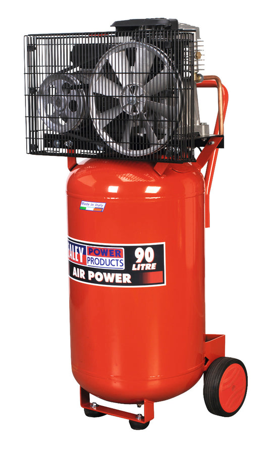 Sealey Compressor 90L Vertical Belt Drive 3hp SAC1903B