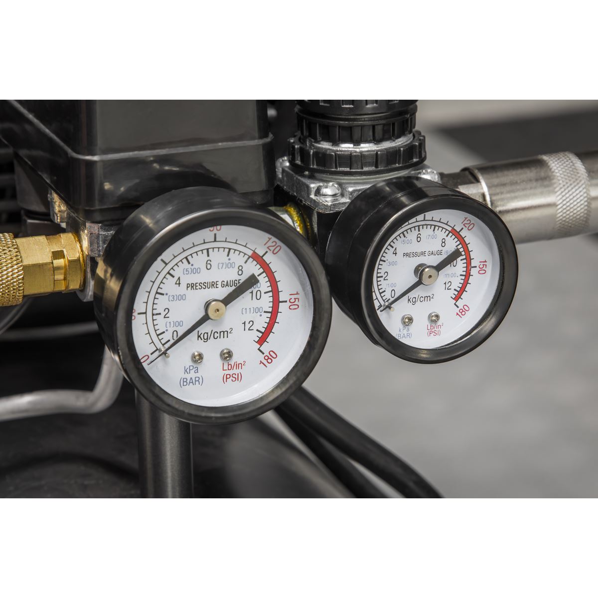 Sealey Air Compressor 24L Direct Drive 2hp 4pc Air Accessory Kit SAC2420APK