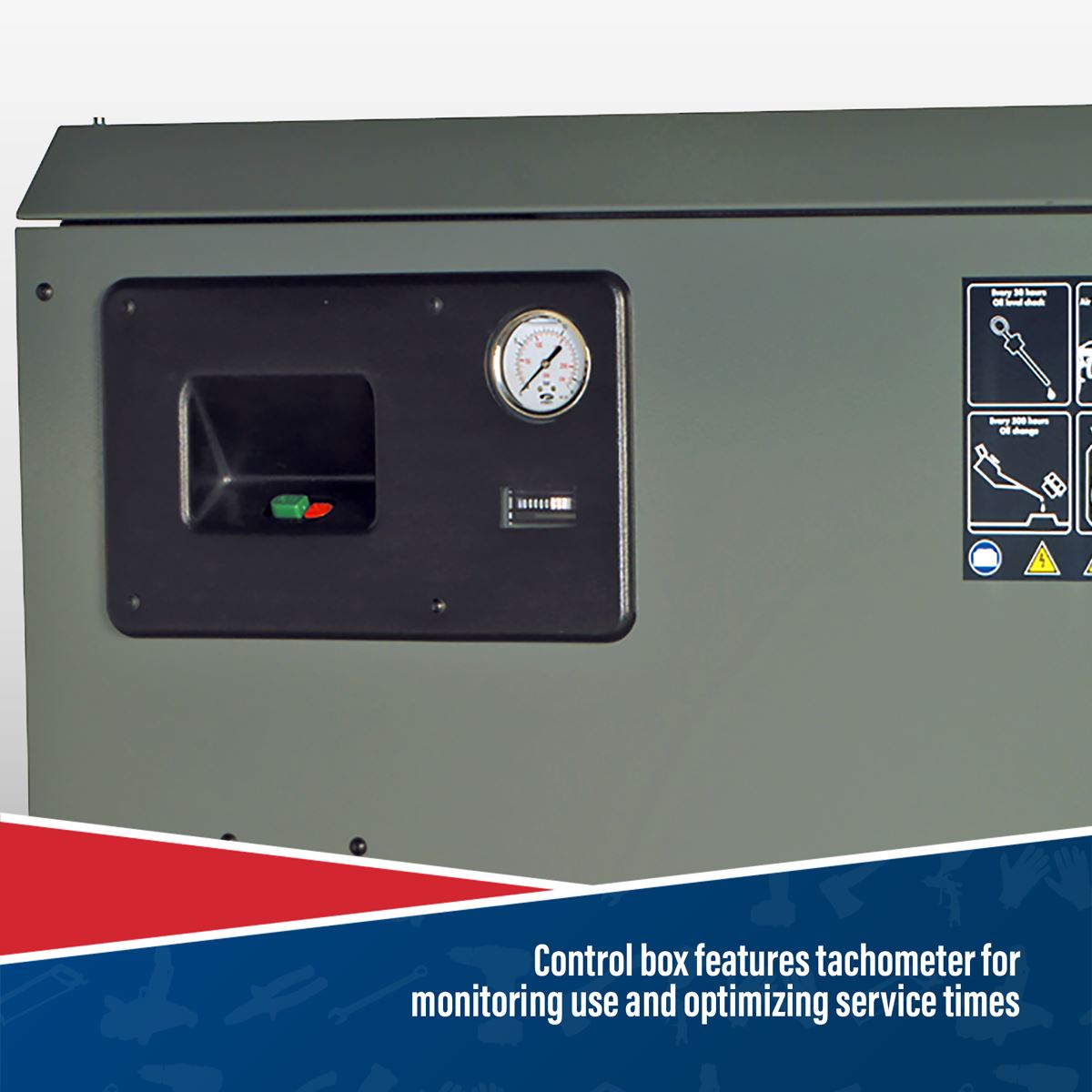 Sealey Compressor 270L Belt Drive 7.5hp 3ph 2 Stage with Low Noise SAC72775BLN