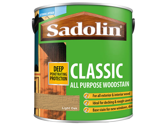Sadolin Classic Wood Protection Light Oak 2.5 litre SAD5012901