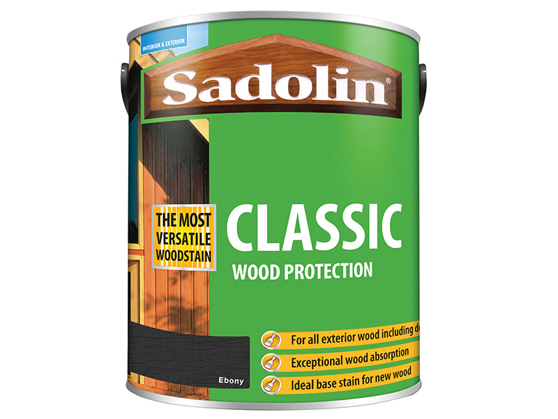 Sadolin Classic Wood Protection Ebony 5 litre SAD5012924