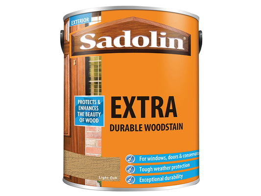 Sadolin Extra Durable Woodstain Light Oak 5 litre SAD5013002